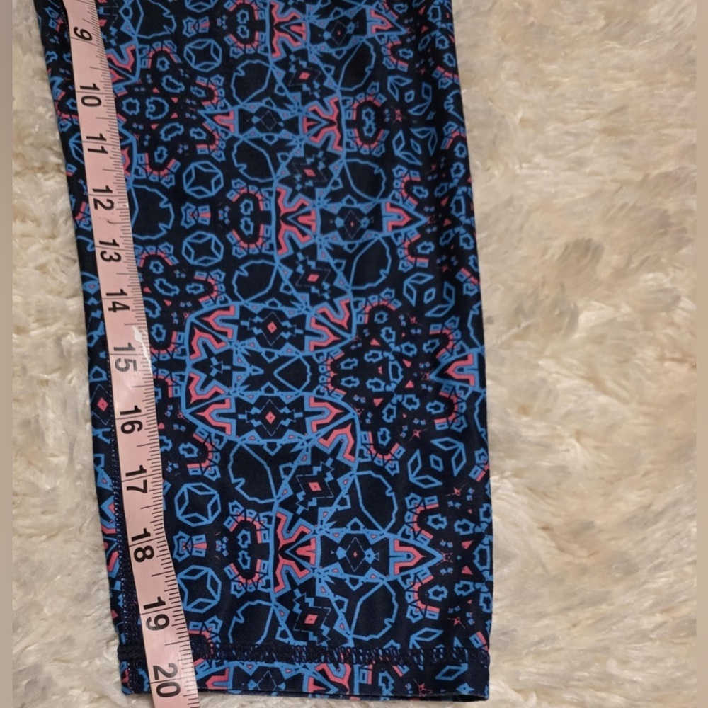 Fabletics Women’s Size Patterned Blue Leggings Euc - image 7